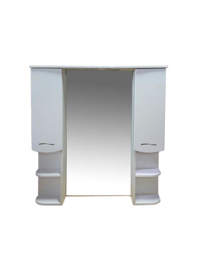 Зеркало-шкаф ДИАНА 100 (белый), с подстветкой, два шкафчика 1000х1050х200