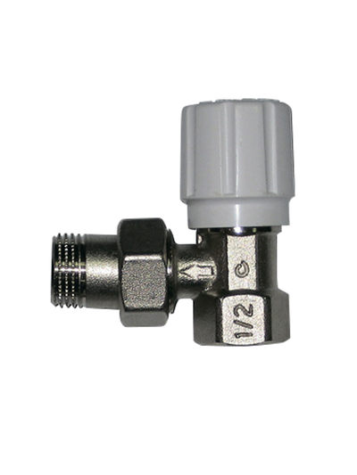 Клапан COMISA ручной, настр верхний, для радиатора, угловой 1/2 (88.212.00)