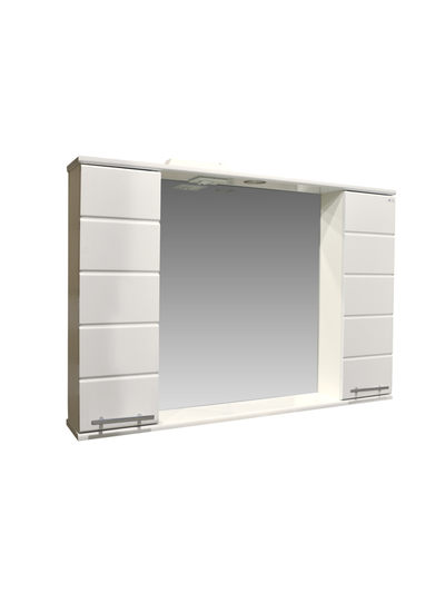 Зеркало-шкаф Корро-100 (белый) 1000х715х160