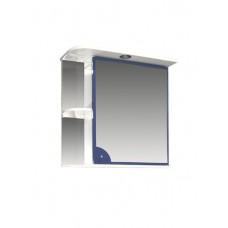 Зеркало-шкаф Макарена-65 С левый (синий) 650*700*265